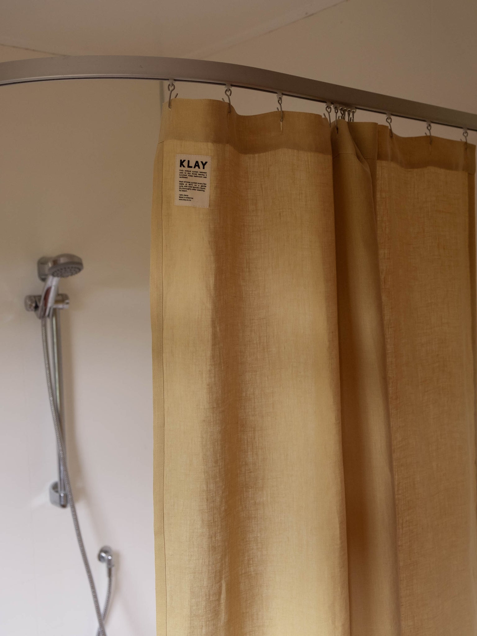 100% Hemp Shower Curtains (two sizes, two colour options)
